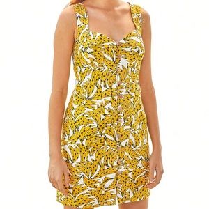 Farm Rio Banana Mini Dress - Large NWT